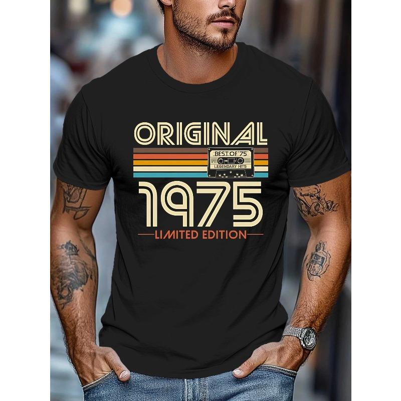 

Европейские размеры 1975 LIMITED EDITION Мужская летняя футболка с коротким рукавом S чёрный