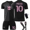 2526 Miami Away Jersey No. 10 Messi 9 Suarez Children's Adult Football Jersey Set Jersey