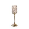 Wedding Decoration American Crystal Candle Stand Golden Silver Candle Holder Luxury Table Lamp