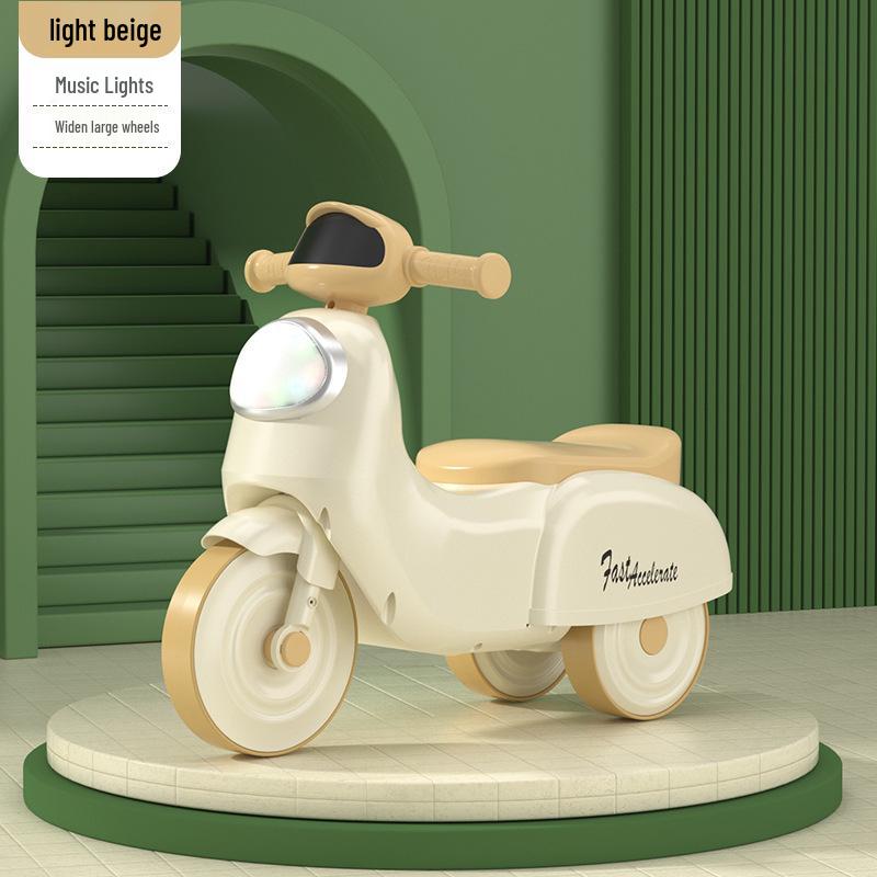 Foot-Powered Kids' Ride-On Tricycle Scooter