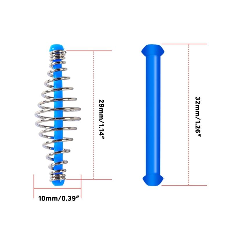 10/30Pcs Spring Coils Inline Methods Feeder Fishing Feeder Baits Cage Easy Use