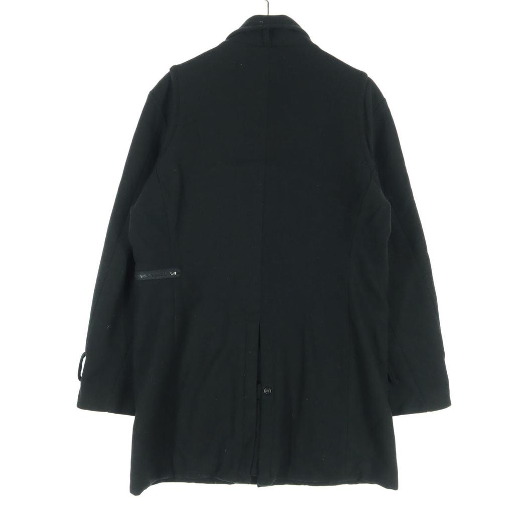 G-Star Einpunkt-Logo Langarm Rundhalsmantel M schwarz Herren Gebraucht