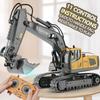New Remote Control Excavator Dump Truck 2.4G Remote Control Engineering Vehicle Crawler Truck Bulldozer Toy Boy Children Gift Alloy Model