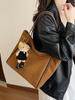 Retro Suede Versatile Shoulder Tote - High-End Fashionable Large Capacity Bag