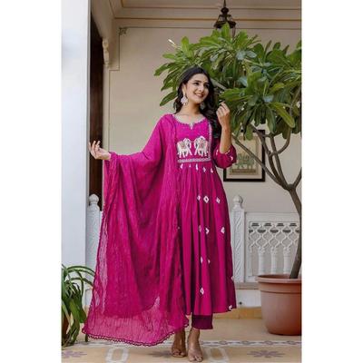 Presenting New Reyon Beautiful Suit Set and Duppta