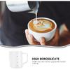 jojofuny Coffee Milk Frothing Pitcher Glass Measuring Cups Mixing Glass Mug with Handle 500ml for Espresso Steaming Measure Latte Art Measuring Cup