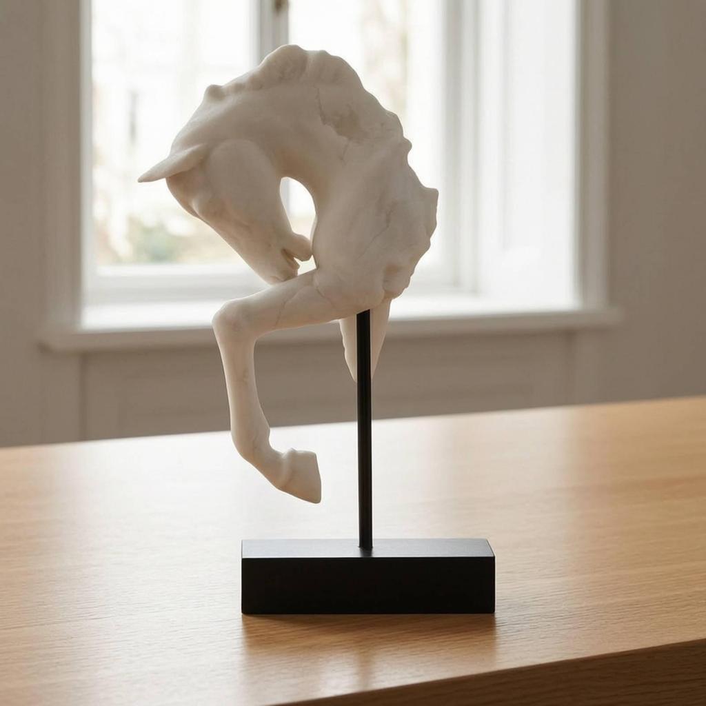 Horse Sculpture Sculptural Statue Hand-Finished Decor