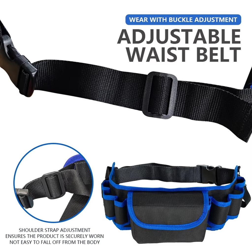 Multi-functional Electrician Tools Bag Waist Pouch Belt Storage Holder Organizer Garden Tool Kits Waist Packs Oxford Cloth