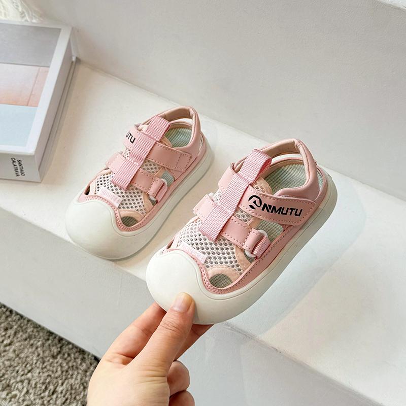Boys' Baotou Sandals Summer New Children's Beach Shoes Soft Bottom Korean Version Breathable Girls' Sports Sandals Net