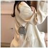 Trendy Mini Rhinestone Kiss Lock Crossbody Bag For Girls Cute Punk Evening Shoulder Purse With Detachable Metal Chain Strap Ideal For Parties Outings