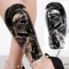 1 Vel Cool Krijger Gladiator Tijdelijke Tatoeages Voor Mannen Vrouwen Realistisch Wolf Leeuw Waterdicht Nep Tatoeage Lichaam Arm Kunst Sticker