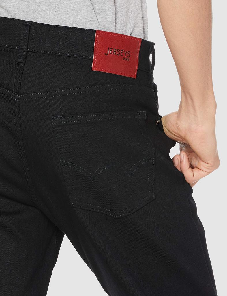 Jeans Jerseys Straight Denim Pants Stretch JMH03 Black M [Edwin] Men's