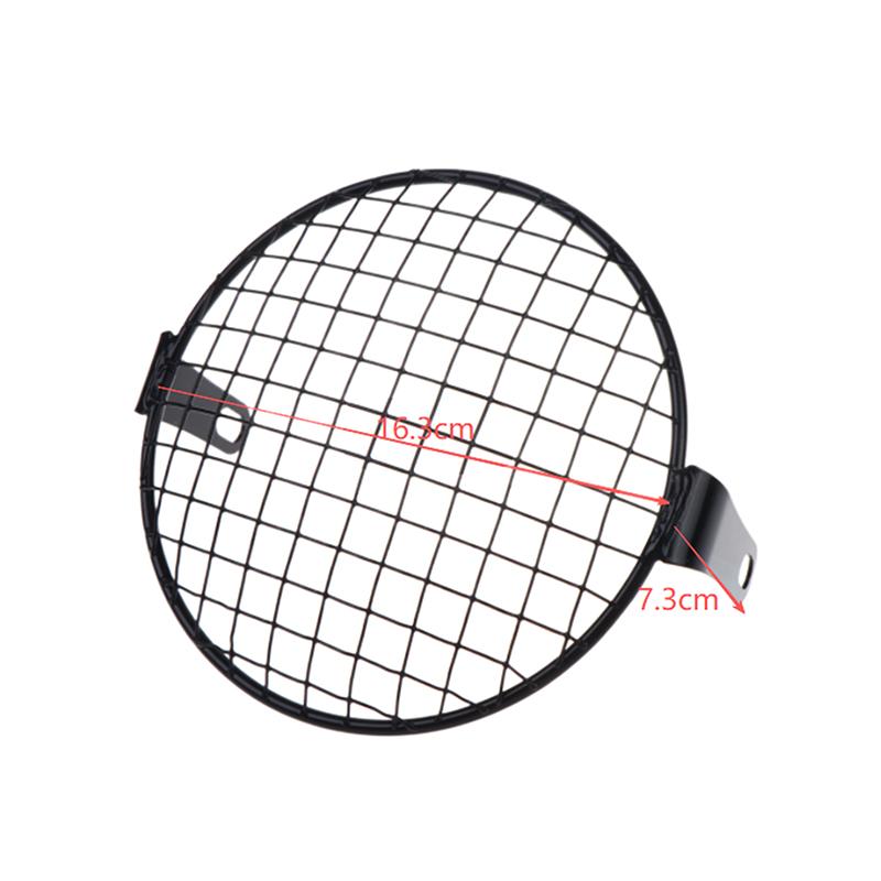 5.75Inch Metal Motorcycle Cg125 Modified Headlight Gn125 Cruiser Retro Light Grille Protective Ccover