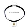Gargantilla de terciopelo dulce y linda con colgante en forma de campana para cuello de chica