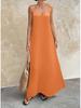 European Fashion V-neck Backless Sleeveless Spaghetti Strap Dress 2026