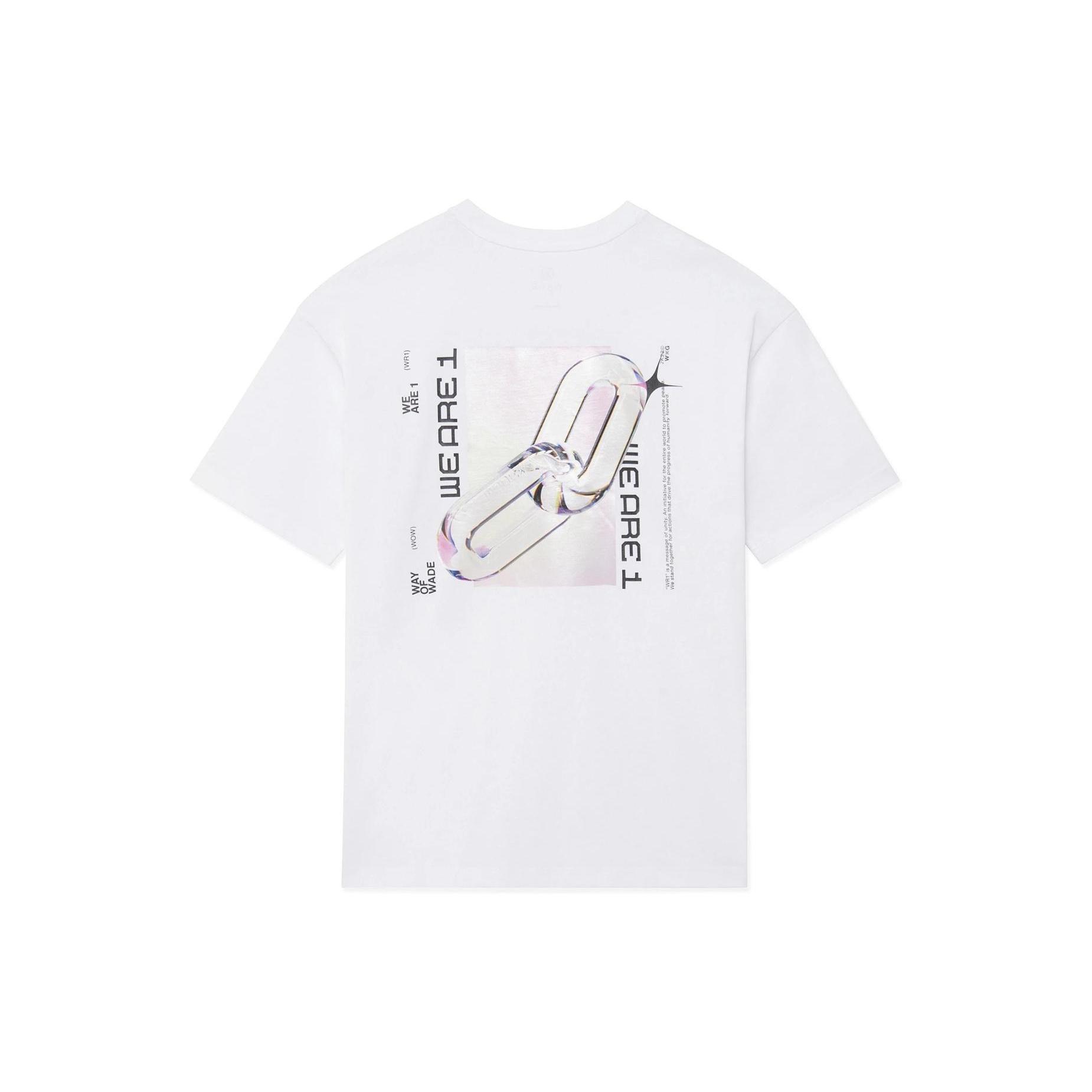 Li-Ning x Glare Way Of Wade Graphic T-shirt White Men s AHSS643-2 L
