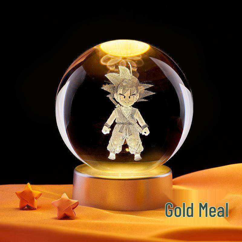 Dragon Ball Goku 3D Crystal Night Light - Creative Ornament and Birthday Gift