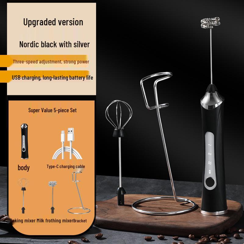 Electric Handheld Milk Frother & Mixer