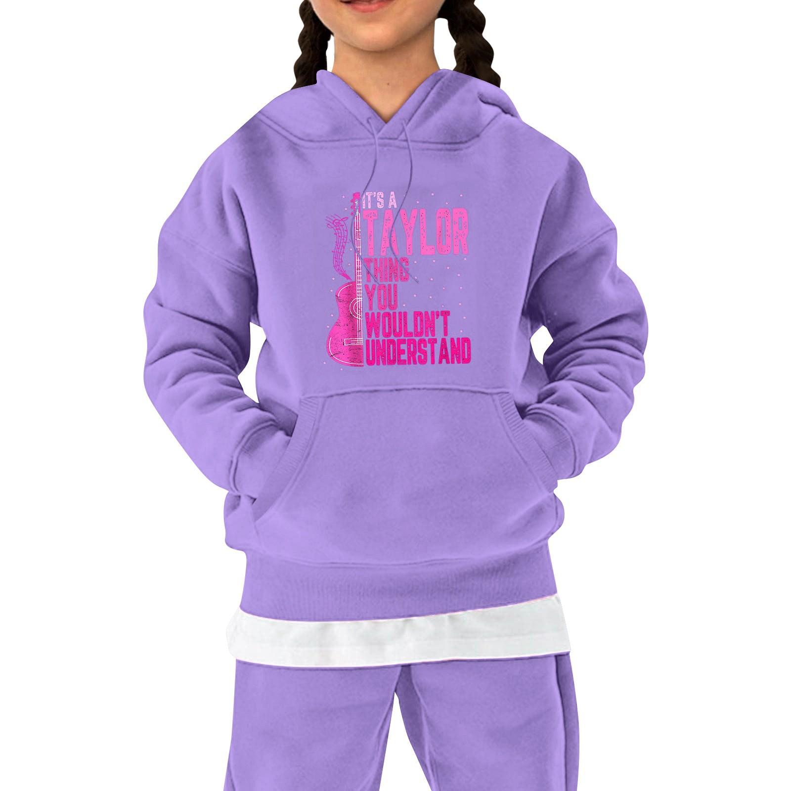 

Детская флисовая толстовка с капюшоном и длинными рукавами на осень и зиму, унисекс, повседневный топ с рисунком из мультфильмов 140 фиолетовый