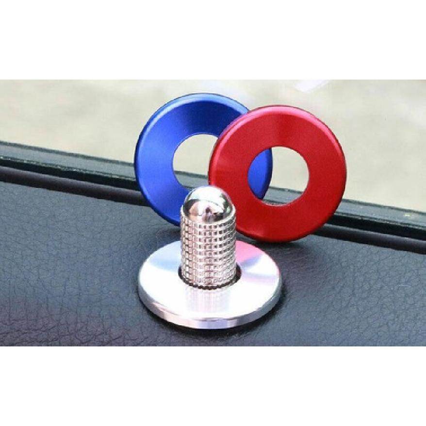 Inner Door Bolt Lock Down Blue Titanium Fit For Benz GLE GLS -22 Ring Frame