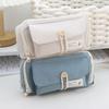 Japanese Style Cotton Rope Pencil Case - Large Capacity for Junior & Senior High School Students
