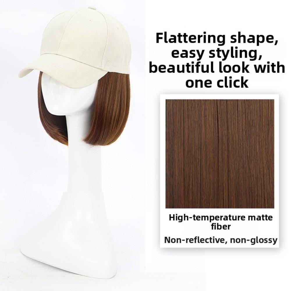 Visors Hats Women'S Adjustable Hip Hop Hat Short Synthetic Hairpiece Daily Wear
