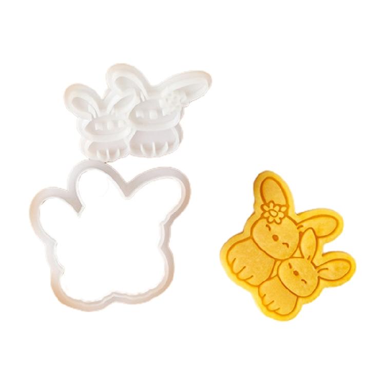 Silicone Animal Cookie Cutter for Handmade Biscuits Cookie Stamp Set for Baking Enthusiasts Elegant Cake Decorations