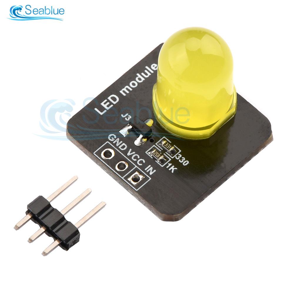 DC 3.3V-5V 10mm luminous module LED light sensor LED indicator light red green blue yellow white For Arduino