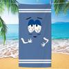 Cartoon Big Eyes Cute Beach Bath Absorbent Quick Drying Beach Pool Bath Towel