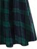 Women's Retro High-Waisted Tie-Waist A-Line Flare Skirt