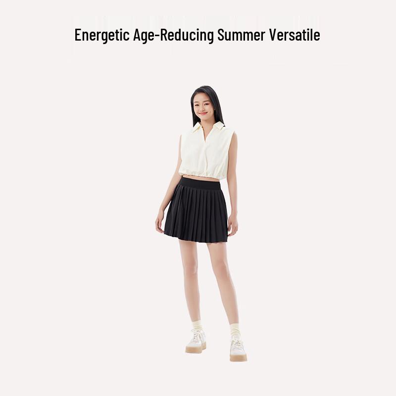 SIINSIIN Slimming A-Line Skirt with Anti-Chafing Shorts XL