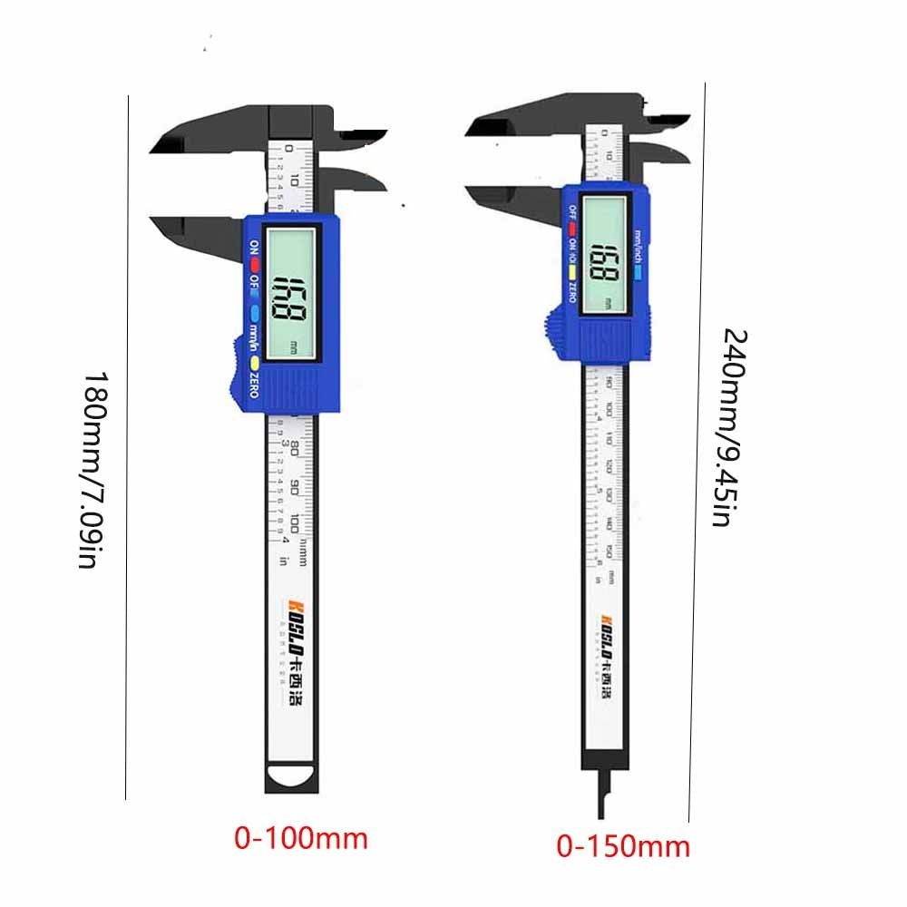 0-150mm 0-100mm Vernier Caliper Digital Display Digital Ruler Electronic Caliper  Measuring Tool