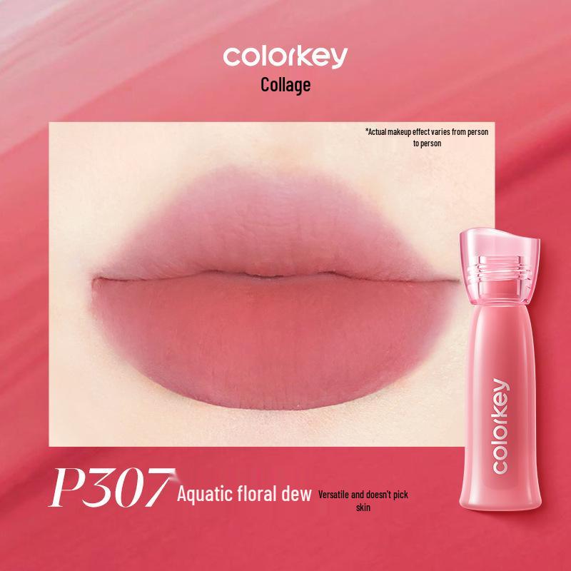 Colorkey Qixi Collection: Water Mist Lip Glaze - Non-Stick, Long-Lasting Lip Color for Women.