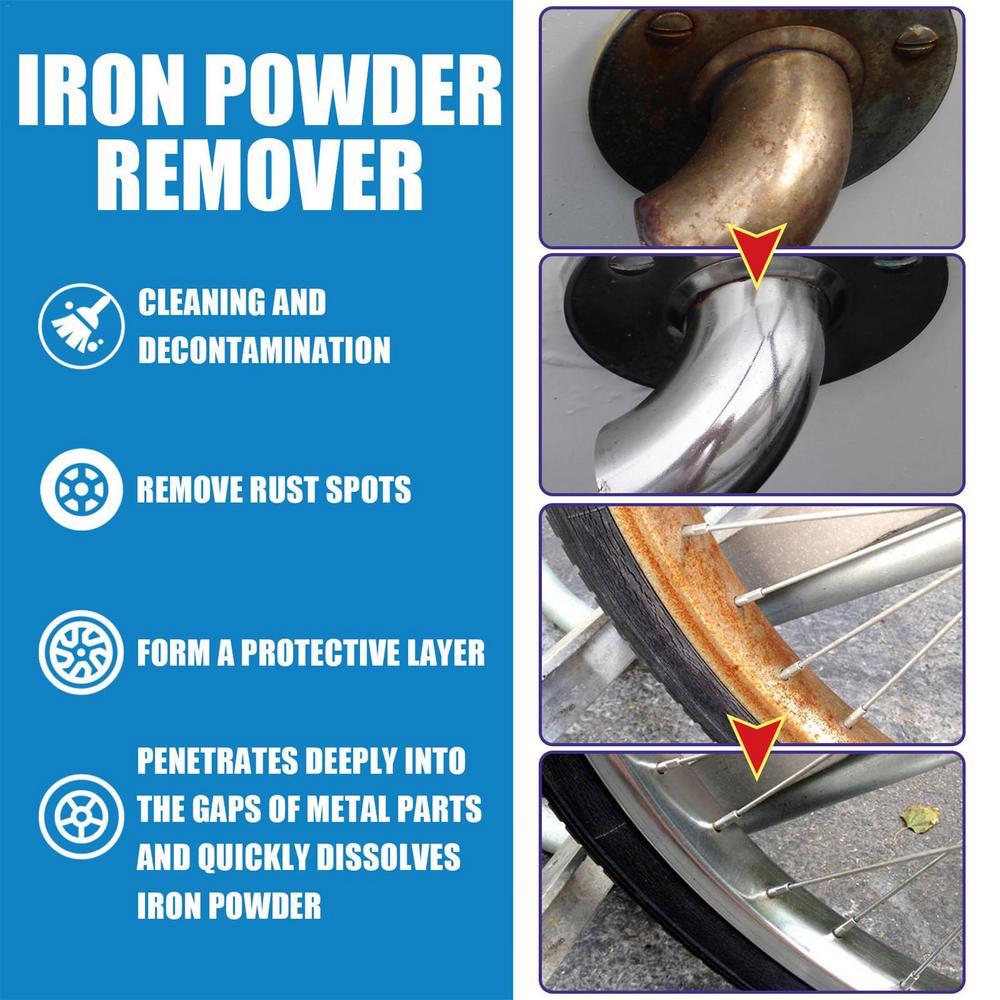 Rust Remover For Metal Rust Cleaner Car Rust Removal Spray Rim Cleaner 100ml Rust Stain Remover Fast-Acting Rust Remove Spray