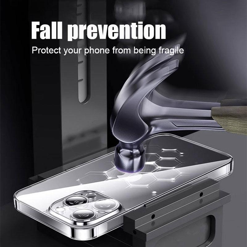 Clear Phone Case For iPhone 17 16 15 14 Pro Max Plus 16E 17 Air Silicone Soft Cover For iPhone 11 12 13 Pro Max 13 Mini Case
