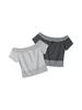 HeyHenry Women's Korean-Style Polka Dot Bow One-Shoulder Slimming Top