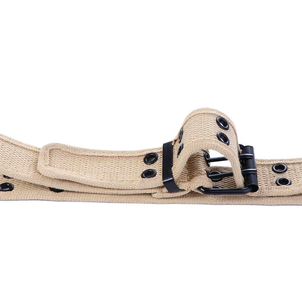 Breasted For Women Hollow Korean Waist Strap Double Grommet Hole Man Waistband Canvas Waist Belt