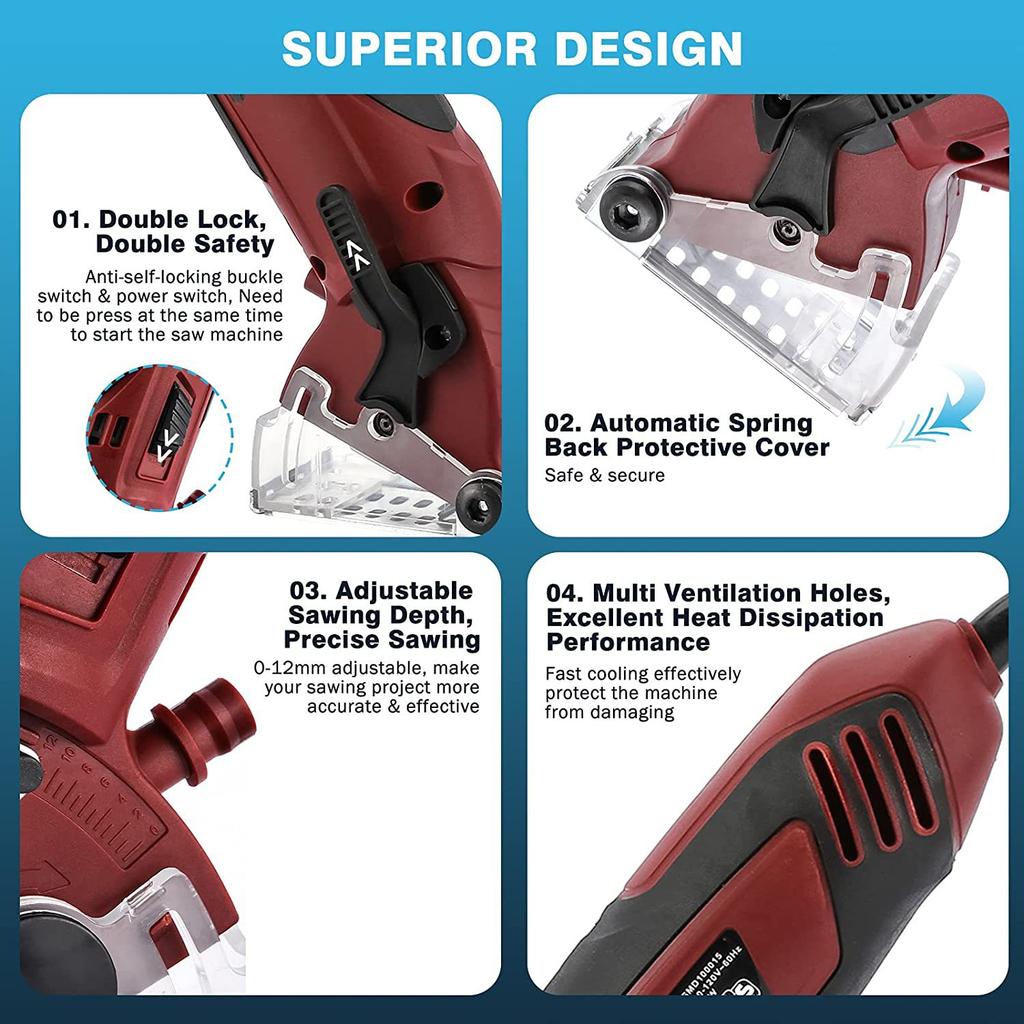 Mini Cutting Machine Multifunctional Mini Metal Cutting Chainsaw Mini Saw Handheld Chainsaw