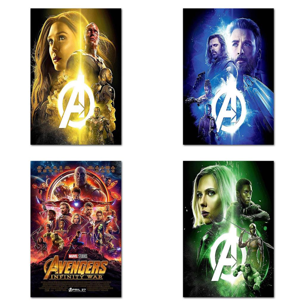 Luxurious Silk Cloth Marvel Hero Poster For Bedroom And Study Decor
