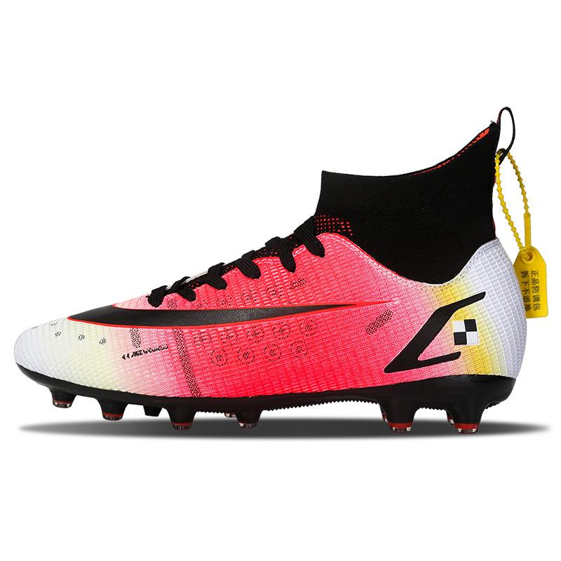Youth training foreign trade broken new student nail football shoes men's long nail shoes sports shoes women's large size high price