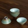 Ceramic Tea Cup Vintage Kung Fu Small Tea Bowl Coarse Pottery Tea Set
