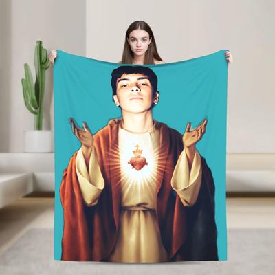 Inspired by Argentine Blanket Rapper Milo J for Pop Super Soft Funny Plush Throw Blanket For Picnic Flannel Bedspread Bed Cover