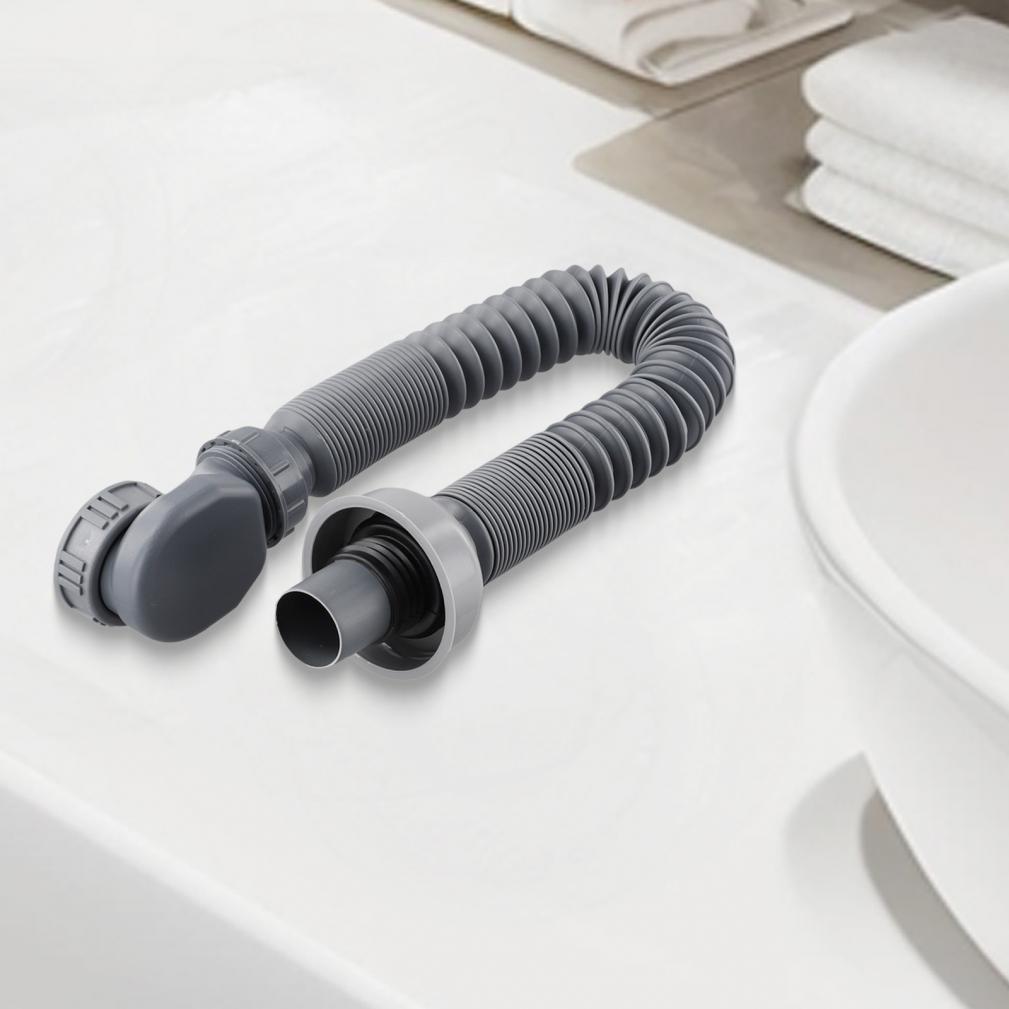 Bathtub Flexible Reliable Performance Shower Drain Pipe Simple Installation