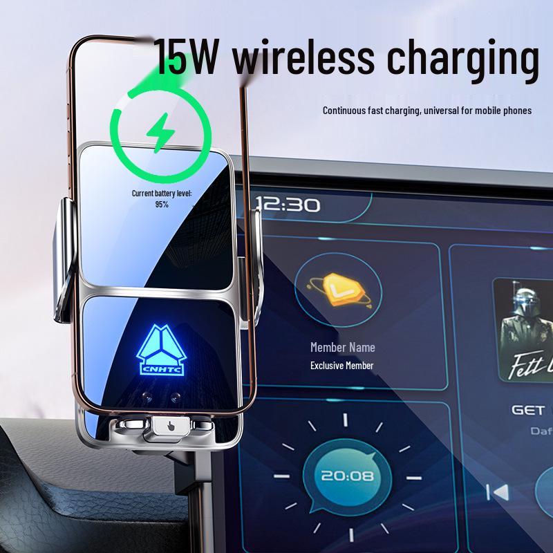 Heavy Duty Sinotruk Howo S6 Phone Holder for 24-25 Model Pickup Truck - Navigation & Interior Decoration Accessory
