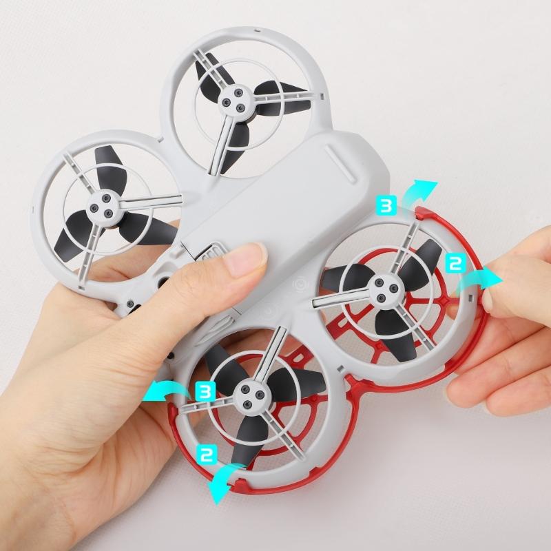 Pack of 2pcs Propeller Protective Rings Quadcopter Paddle Leaf Propellers Guards Secure Flying Enhancement