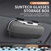 Multifunctionele Auto Brillenbox Draagbare Auto Zonnebrillenhouder Auto Rijbrillenhouder Drukknop Brillenetui Zonneklep