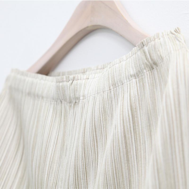 Shiz Madam Two Tone Pleated Gaurie Top And Bottom Set