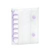 A6A7A8m5 Star Double Buckle Transparent PVC Soft Shell 6-Hole Metal Clip Planner Album Book Cover