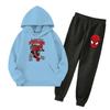 Kids Hoodie and Sweatpants Set Graphic Print with Pockets for Boys and Girls