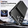 For iPhone 16 Case Card Slot Kickstand Leather+TPU Reinforced Corner Phone Cover